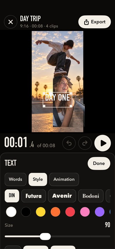 Text styles in Cutline